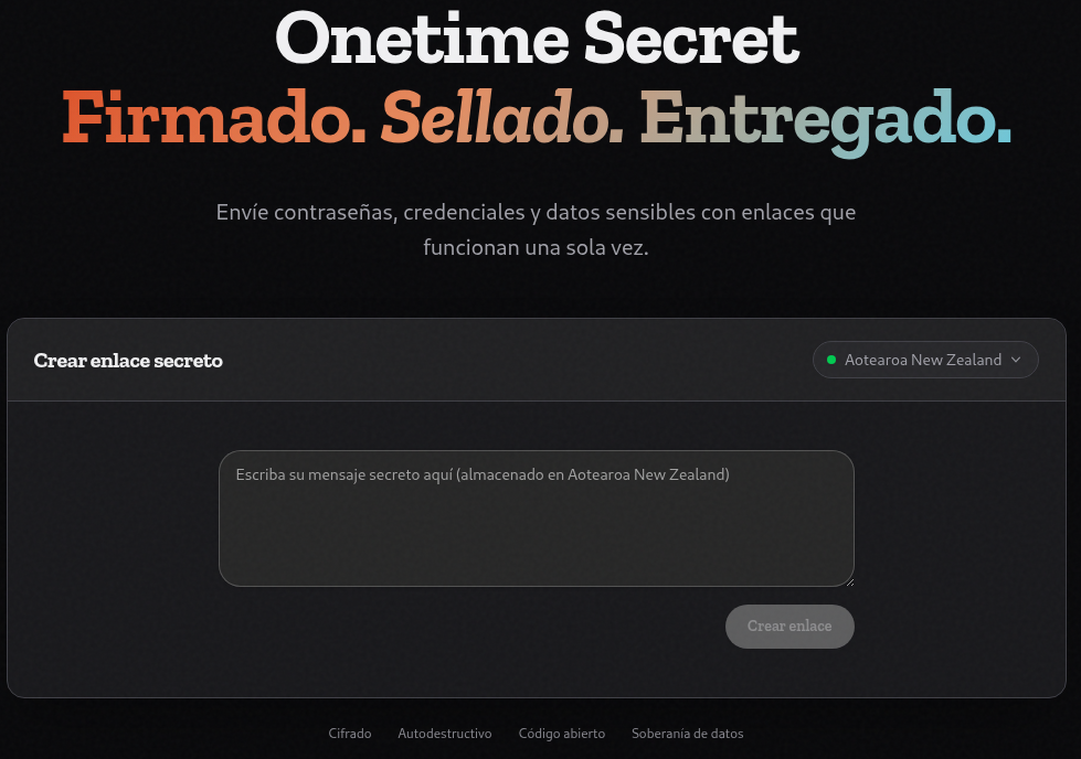 Onetime Secret